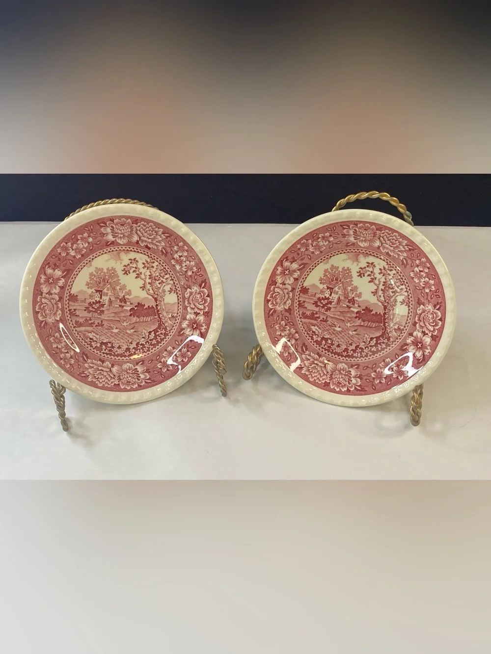 Villeroy & Boch SAAR Rusticana Berry Fruit Bowl Set Red Mettlach Germany